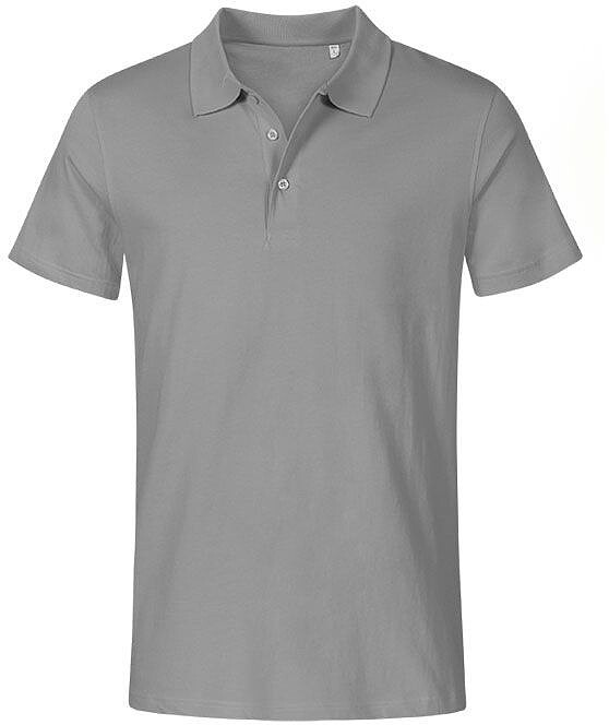 Men's Jersey Polo-Shirt, new light grey, Gr. M 