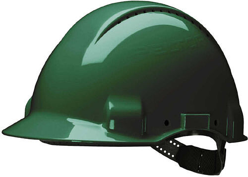 3M™ G3000 Schutzhelm, belüftet, Uvicator, Pinlock, Kunststoffschweißband, grün 