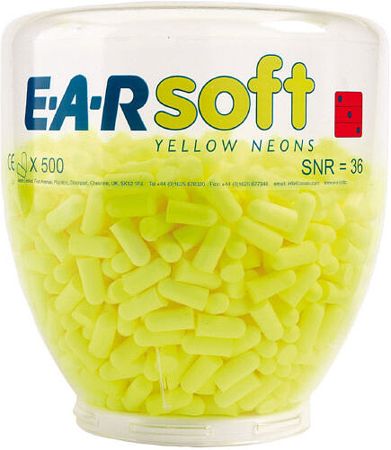 3M™ Gehörschutzstöpsel E-A-RSoft™ Yellow Neonsl, Refill mit 500 Paar 