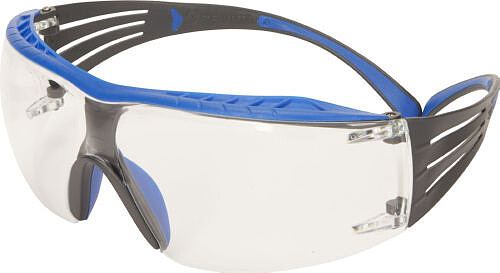 3M™ Schutzbrille SecureFit™ 400X, PC, klar, SGAF, blau/grau 