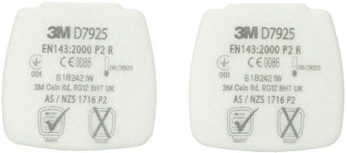 3M™ Secure Click™ Partikel-​Einlegefilter D7925 P2 R