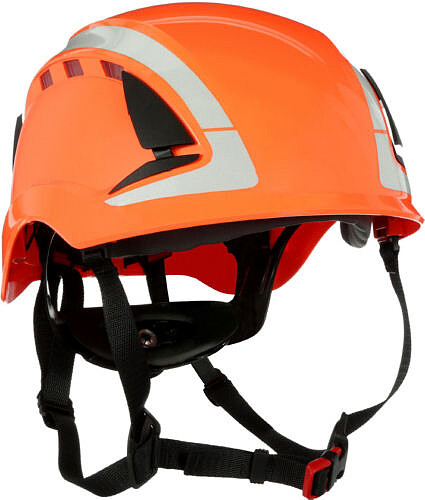 3M™ SecureFit™ Schutzhelm X5007, bel., Uvicator, Ratsche, reflektierend, orange 