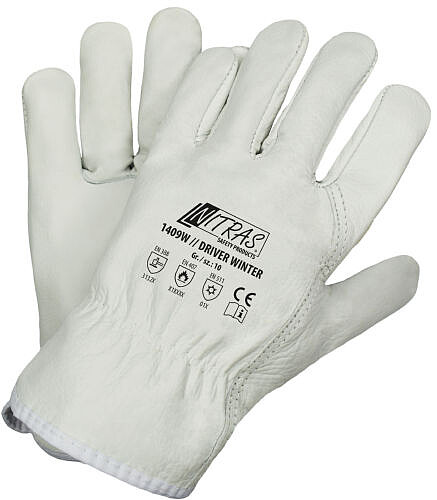 Rindvollleder-​Handschuhe DRIVER WINTER, Gr. 10