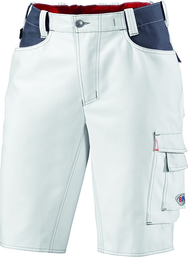 BP® Shorts 1792 555, weiß/dunkelgrau, Gr. 46n 