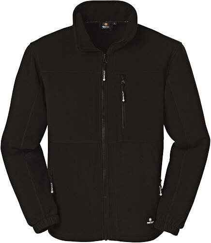 Fleecejacke DALLAS, schwarz/schwarz, Gr. 2XL 