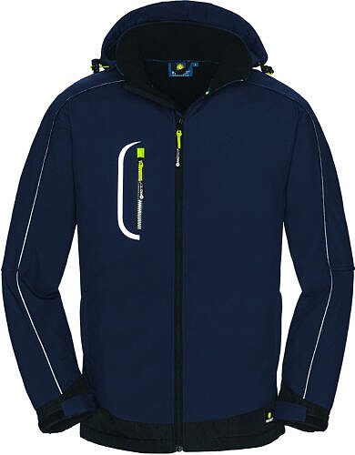 Softshell-Jacke MONTANA, blau/schwarz, Gr. L 