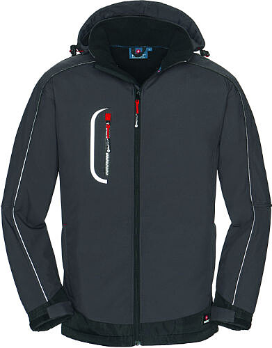 Softshell-Jacke MONTANA, grau/schwarz, Gr. 2XL 