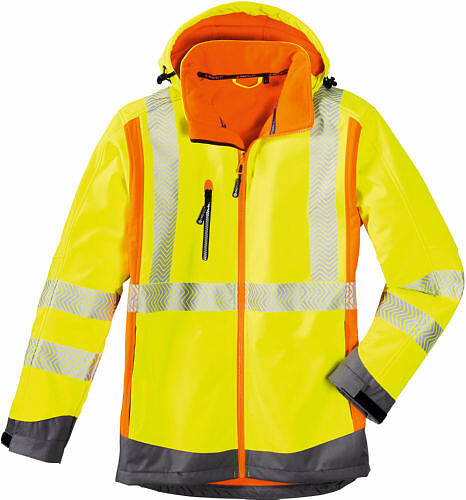 Warnschutz-Softshell-Jacke HOUSTON, warngelb, Gr. 5XL 