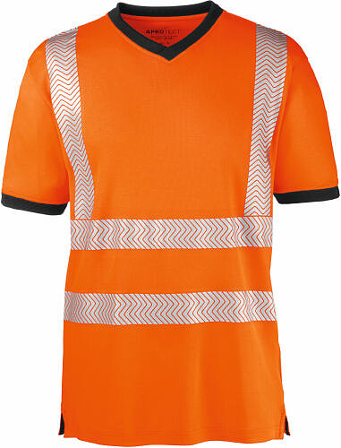 Warnschutz-​T-Shirt MIAMI, warnorange/​grau, Gr. XL