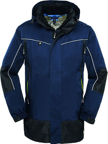 Wetterschutz-Jacke PHILLY, blau/schwarz, Gr. 5XL 