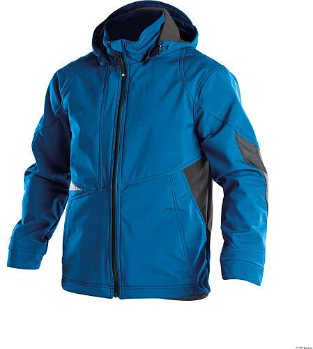 DASSY® Softshelljacke Gravity, azurblau/anthrazitgrau, Gr. XL 