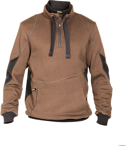 DASSY® Sweatshirt Stellar, lehmbraun/anthrazitgrau, Gr. 3XL 