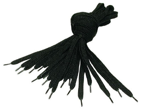 Schnürsenkel, Länge 60 cm, schwarz