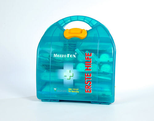 Verbandkasten Mezzo Fox DIN 13157, grün-transluzent 