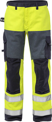 Flame High Vis Hose 2585 FLAM, warngelb/​marine, Gr. C156