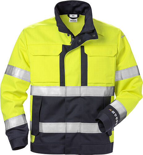 Flame High Vis Jacke 4584 FLAM, wangelb/marine, Gr. M 