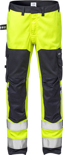 Flamestat High Vis Stretch-Hose 2161 ATHF, warngelb/marine, Gr. C150 