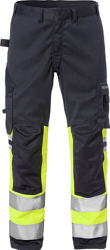 Flamestat High Vis Stretch-​Hose, 2162 ATHF, warngelb/​marine, Gr. C46