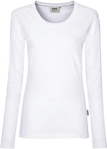 Damen Longsleeve Mikralinar® 179, weiß, Gr. S 