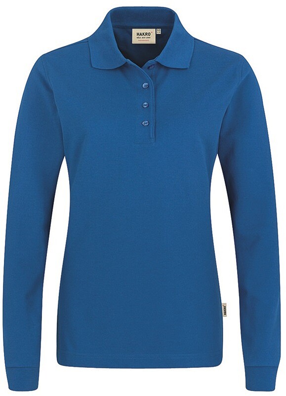 Damen Longsleeve-​Poloshirt Mikralinar® 215, royal, Gr. S