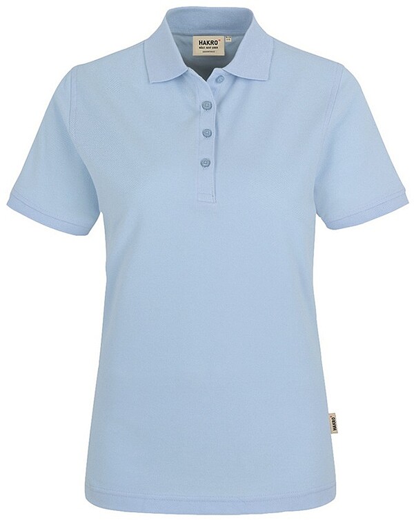 Damen Poloshirt Classic 110, ice-blue, Gr. M 