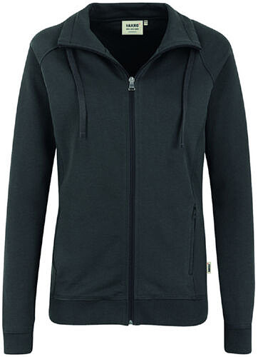 Damen Sweatjacke College 406, anthrazit, Gr. 3XL 