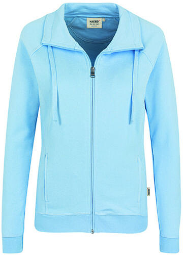 Damen Sweatjacke College 406, eisblau, Gr. 3XL