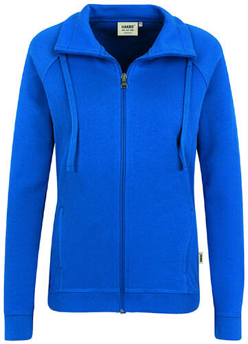 Damen Sweatjacke College 406, royalblau, Gr. XS 