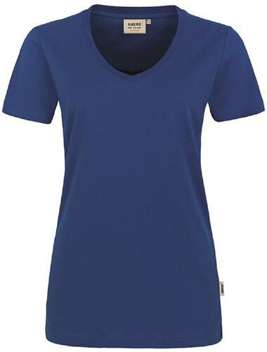 Damen V-Shirt Mikralinar® 181, ultramarinblau, Gr. M 