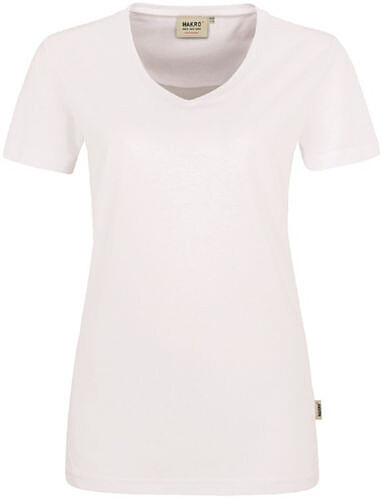 Damen V-​Shirt Mikralinar® 181, weiß, Gr. 4XL