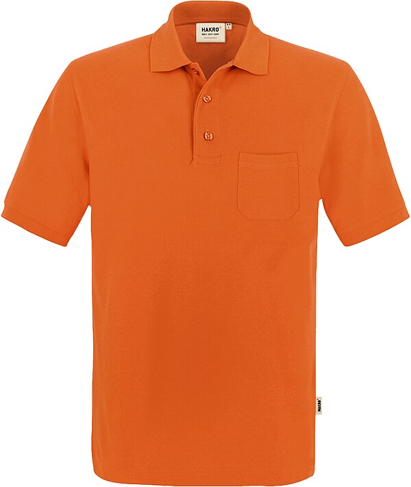 Pocket-Poloshirt Mikralinar® 812, orange, Gr. L 