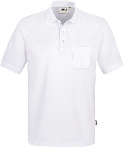 Pocket-Poloshirt Mikralinar® 812, weiß, Gr. L 