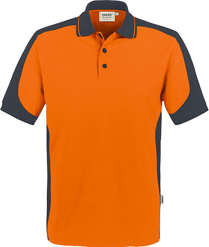 Poloshirt Contrast Mikralinar® 839, orange/anthrazit, Gr. 3XL 