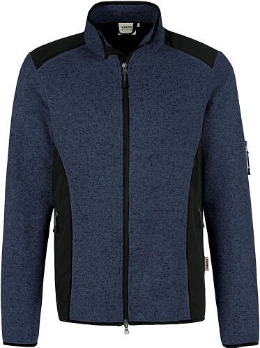 Strickfleecejacke Dawson 836, marine-melange, Gr. XS 