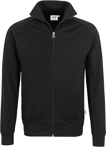 Sweatjacke College 606, schwarz, Gr. XL 
