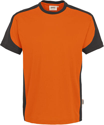 T-Shirt Contrast Mikralinar®, orange/anthrazit 290, Gr. 3XL 