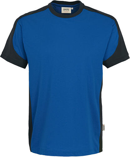 T-Shirt Contrast Mikralinar®, royalblau/anthrazit 290, Gr. 5XL 