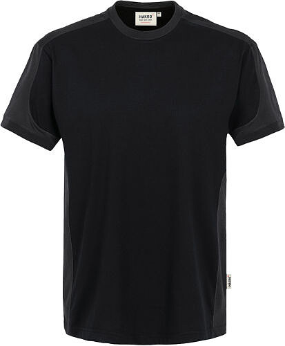 T-Shirt Contrast Mikralinar®, schwarz/anthrazit 290, Gr. 6XL 