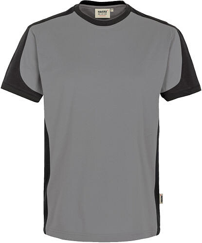 T-Shirt Contrast Mikralinar®, titan/anthrazit 290, Gr. 5XL 