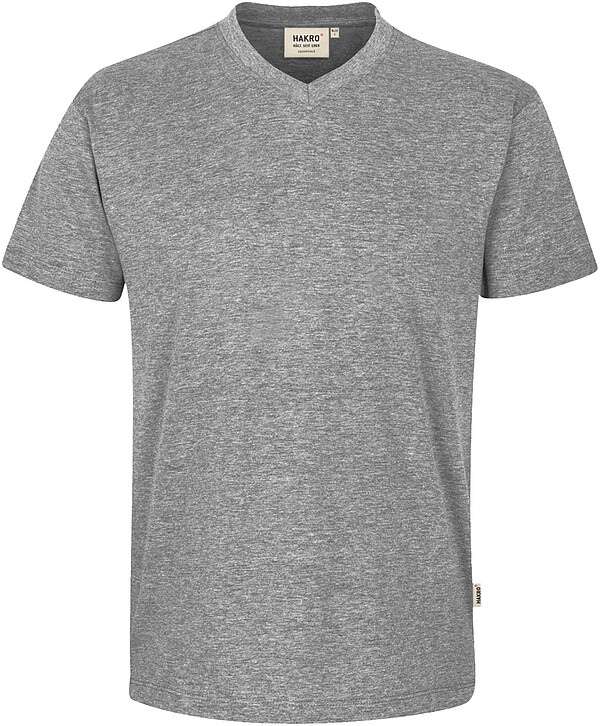V-Shirt classic 226, grau meliert, Gr. 2XL 