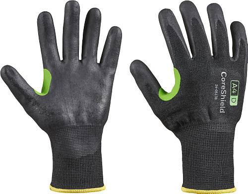 Schnittschutzhandschuh CoreShield™ 13G BLACK MF A4/​D, Gr. 6