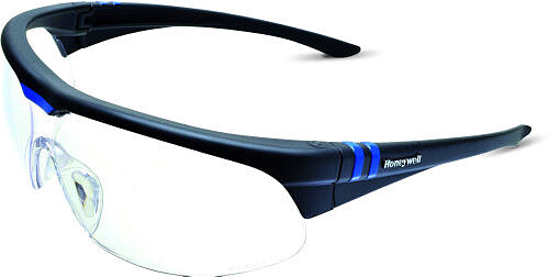 Schutzbrille Millennia® 2G, PC, klar, HC, schwarz/blau 