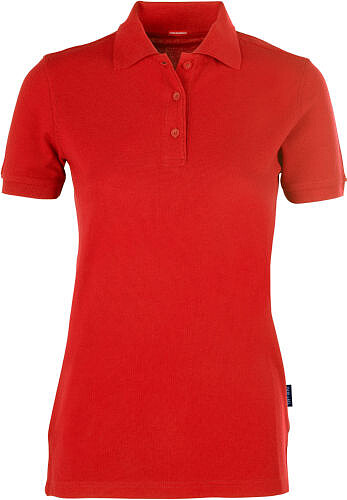 Damen Heavy Performance Poloshirt, rot, Gr. XS 