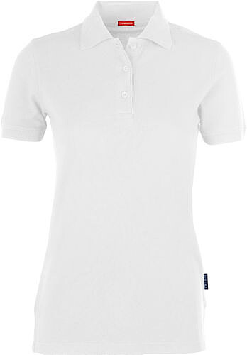 Damen Heavy Performance Poloshirt, weiß, Gr. M