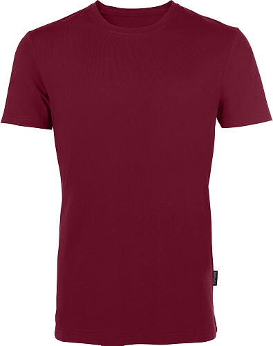 Herren Luxury Roundneck T-​Shirt, bordeaux/ burgundy, Gr. 2XL