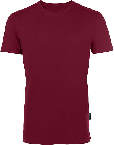 Herren Luxury Roundneck T-​Shirt, bordeaux/ burgundy, Gr. M