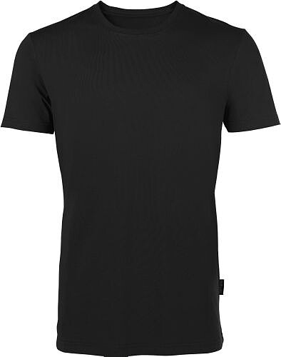 Herren Luxury Roundneck T-​Shirt, schwarz, Gr. 4XL
