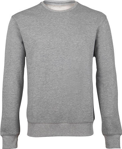Unisex Sweatshirt, grau-​meliert, Gr. 2XL
