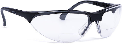 Schutzbrille TERMINATOR PLUS DIOPTRIE (+2,50), PC, klar, HC, schwarz/grau 
