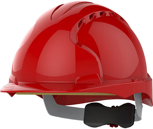 Schutzhelm EVO®3, Drehradverschluss, belüftet, rot 